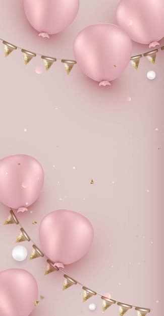 Feliz cumpleaños fondo rosa | Vector Premium