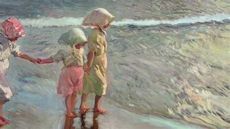 Joaquín Sorolla y Bastida’s masterwork, Las tres hermanas en la playa ...