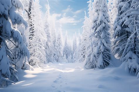 White Snow Forest Landscape Background Graphic by Forhadx5 · Creative ...