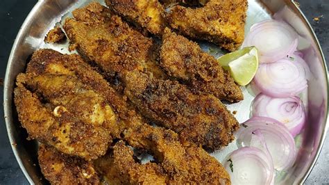 Singhara Fish Fry Recipe || How To Make Catfish Fry || Vijaya's Tasty ...