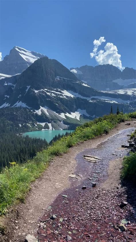 Grinnell Glacier Overlook and Grinnell Lake Trail • Glacier National ...