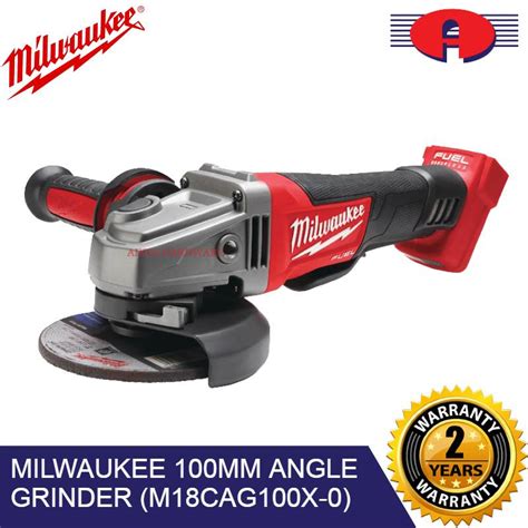 MILWAUKEE M18 FUEL 100MM ANGLE GRINDER (M18CAG100X-0)