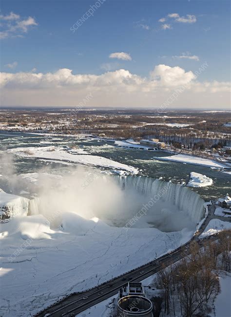 Niagara Falls in winter - Stock Image - C025/0374 - Science Photo Library