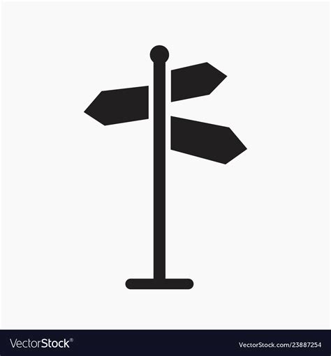 Signpost icon Royalty Free Vector Image - VectorStock