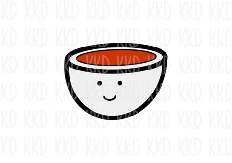 Kawaii Bowl SVG Cute SVG Kawaii Clipart Kawaii PNG Soup - Etsy Australia