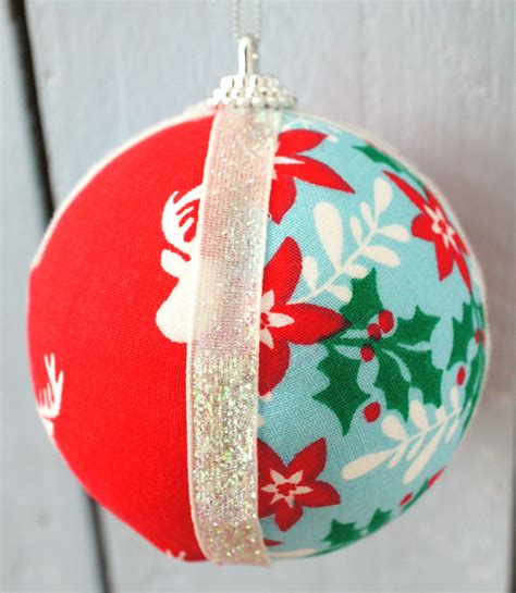 Christmas Fabric Ornament how to make - Christine's Crafts | Christmas ...