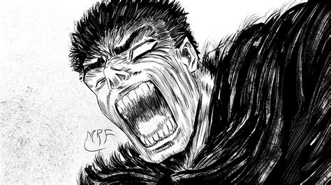 Fan Art of Gut's scream. : r/Berserk