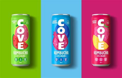 Cove Kombucha Rebrand Helps Promote Gut Health With A Refreshed Visual ...