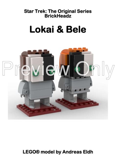 LEGO MOC Star Trek TOS BrickHeadz: Lokai & Bele by Andreas_Eldh ...