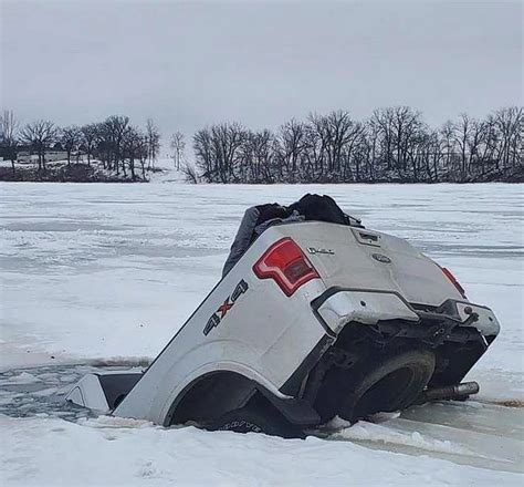 Minnesota Truck Tries Polar Plunge A Few Weeks Too Early