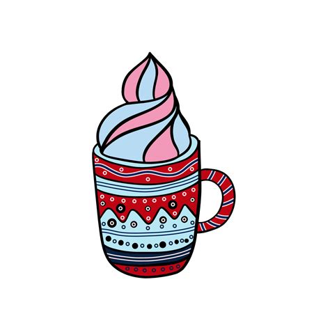 Christmas tea and cup 15581190 Vector Art at Vecteezy