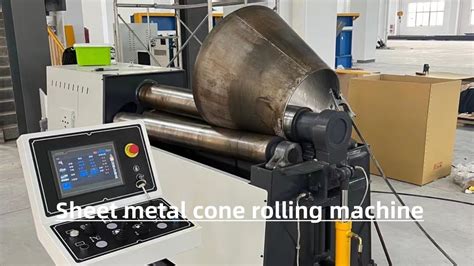 Sheet Metal Roller to Roll Cone Shape - YouTube