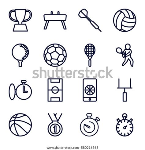 Competition Vector Icons Set 16 Competition Stock Vector (Royalty Free ...