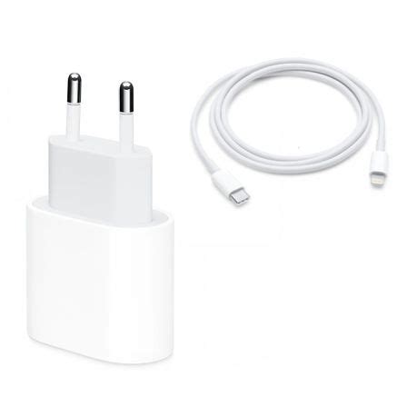 Original Complete iPhone Fast Charger - 20W Adapter + 1m USB-C - The ...