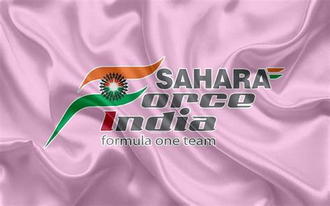 Sahara Force India F1 Team racing team, Formula 1, logo, F1, pink silk ...