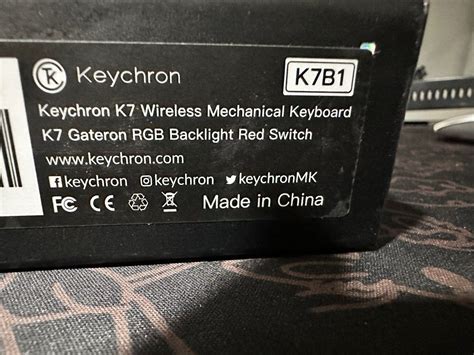 Keychron K7 wireless mechanical keyboard (Red Switch, non-swappable ...