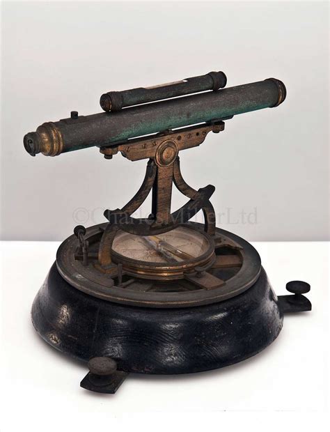 Lot 248 - A LATE 18TH CENTURY COMPASS THEODOLITE BY...