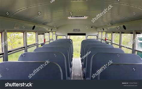 Interior Old Yellow School Bus Stock Photo 1155377833 | Shutterstock