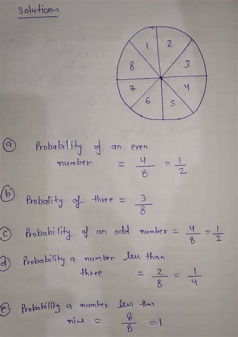 8. Find the probability of the spinner at the - Gauthmath