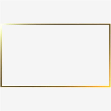 Golden Rectangle Border PNG Transparent, Rectangle Golden Frame Border ...