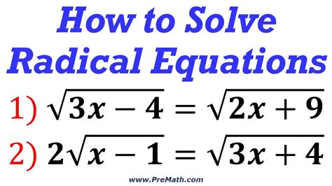 Radical Equation