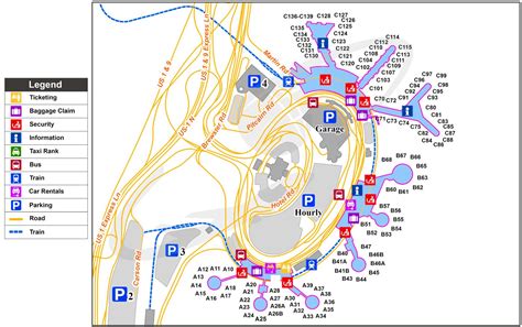 Terminals maps EWR Newark Liberty International Airport