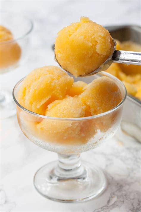 Fresh Orange Sorbet | The Greedy Vegan