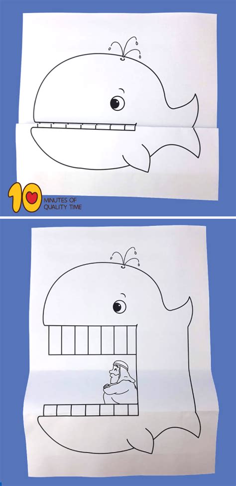 Printable Jonah And The Whale Craft