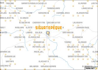 Siguatepeque (Honduras) map - nona.net