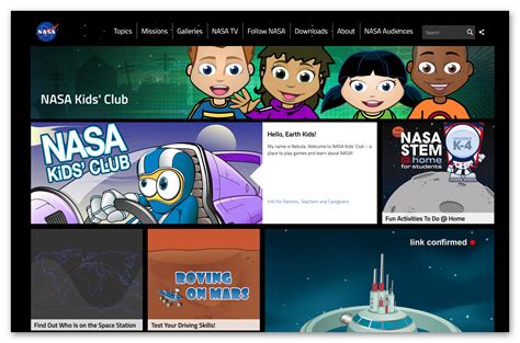 Play Games and More at NASA Kids' Club! | Nasa kids, Nasa missions, Nasa