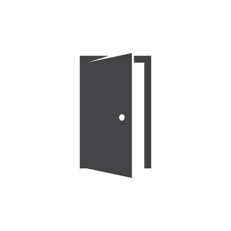 open door icon vector, simple flat design 13570413 Vector Art at Vecteezy