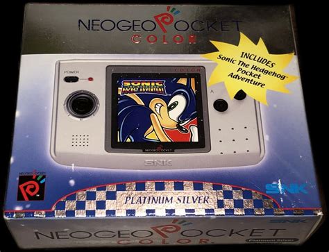 Neo Geo Pocket Color Platinum Silver Sonic The Hedgehog Pocket ...