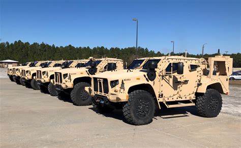 The first six Joint Light Tactical Vehicles (JLTV) to be delivered to ...