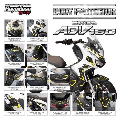 Hayaidesu Honda ADV 160 Full Set Body Protector Cover | Lazada PH