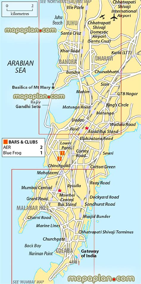 Mumbai City Map India Map Mumbai Map Mumbai City – Theme Route