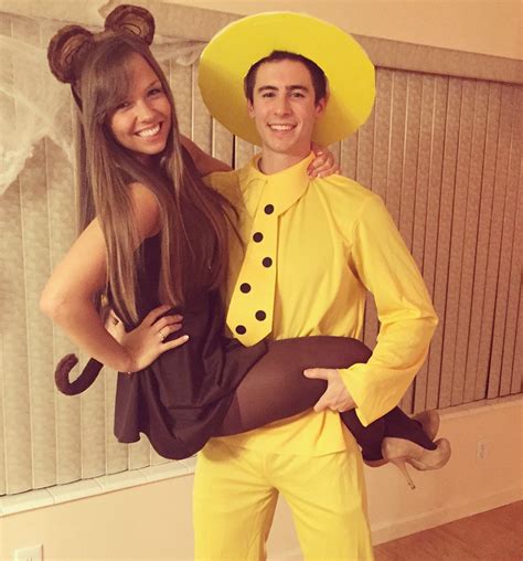 Man in the Yellow Hat and Curious George Couple Costume