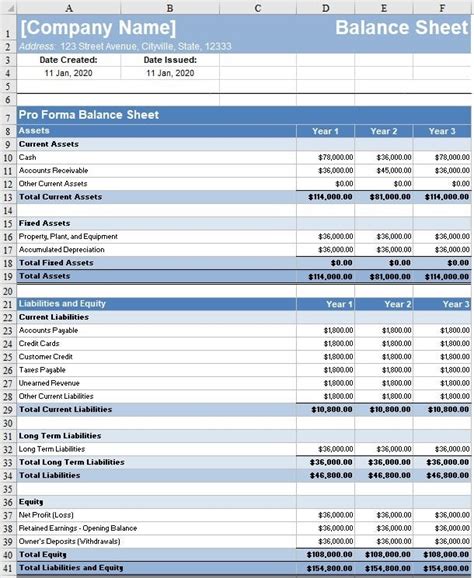 Balance Sheet Template | Free Download | FreshBooks