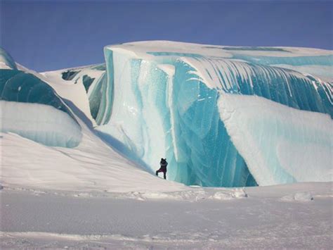 Naturally striped Antarctic icebergs are almost too beautiful to be real