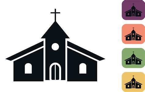 Catholic church outline icon. Cathedral. City architecture. Vector ...