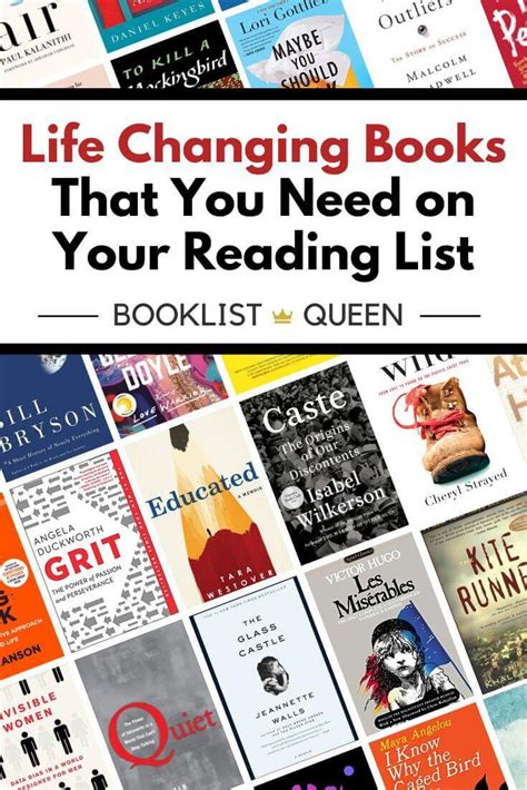 54 Life Changing Books to Read This Year | Booklist Queen