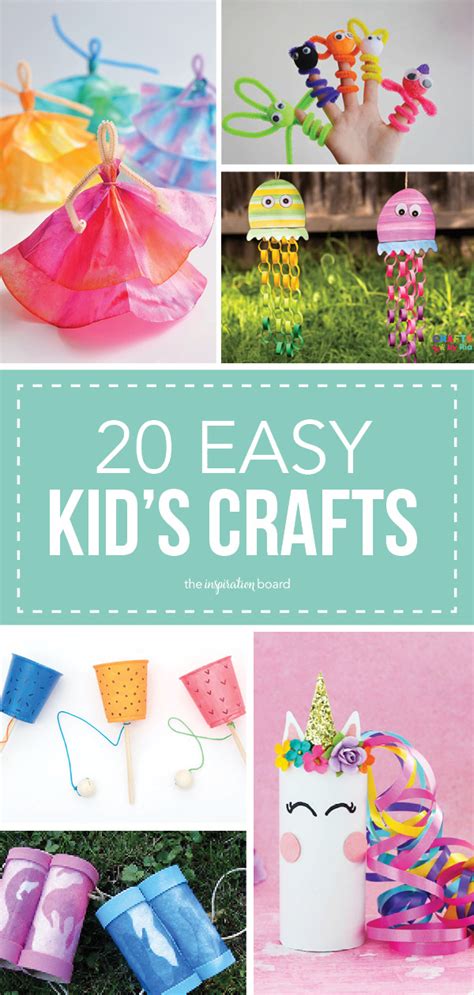 20 Fun & Easy Kids Crafts - The Inspiration Board