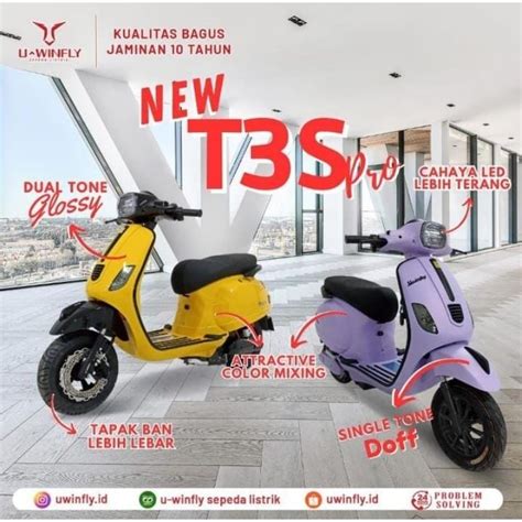 Jual motor listrik T3S pro uwinfly 72v 20ah | Shopee Indonesia