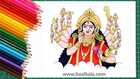 How To Draw Durga Maa Drawing | Images and Photos finder