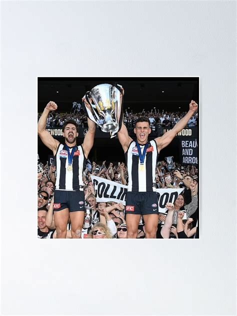 "Daicos Brothers Premiership Trophy Collingwood" Poster for Sale by ...