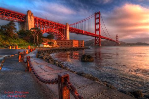 Golden Gate Bridge at Sunrise Landscape Photograph San - Etsy