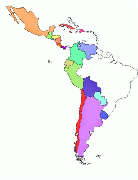 Spanish Speaking South American Countries and Capitals (Map) Diagram ...