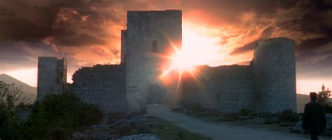 PUIVERT CASTLE, FRANCE. Scene of "The Ninth gate" of Roman Polanski ...