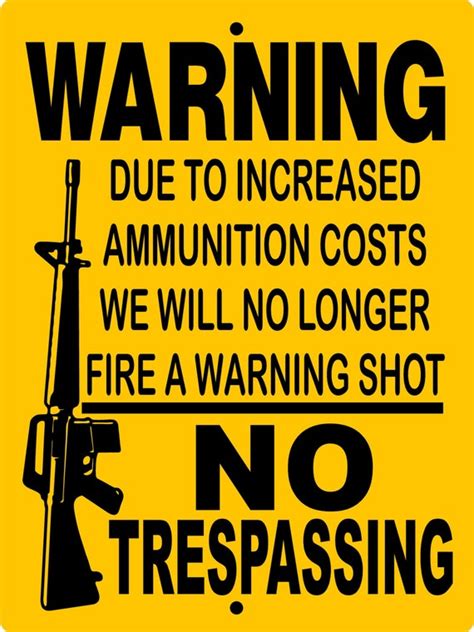 NO TRESPASSING SIGN 9x12 Aluminum