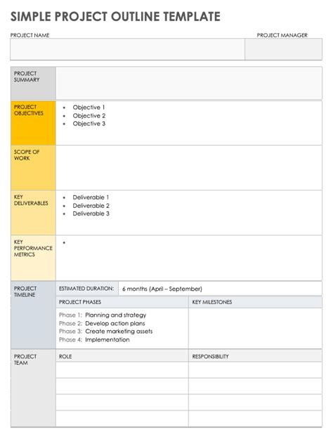 Project Outline Template