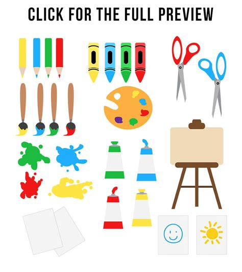 Art Class Clipart, School Clip Art, Back to School Clipart, Art ...